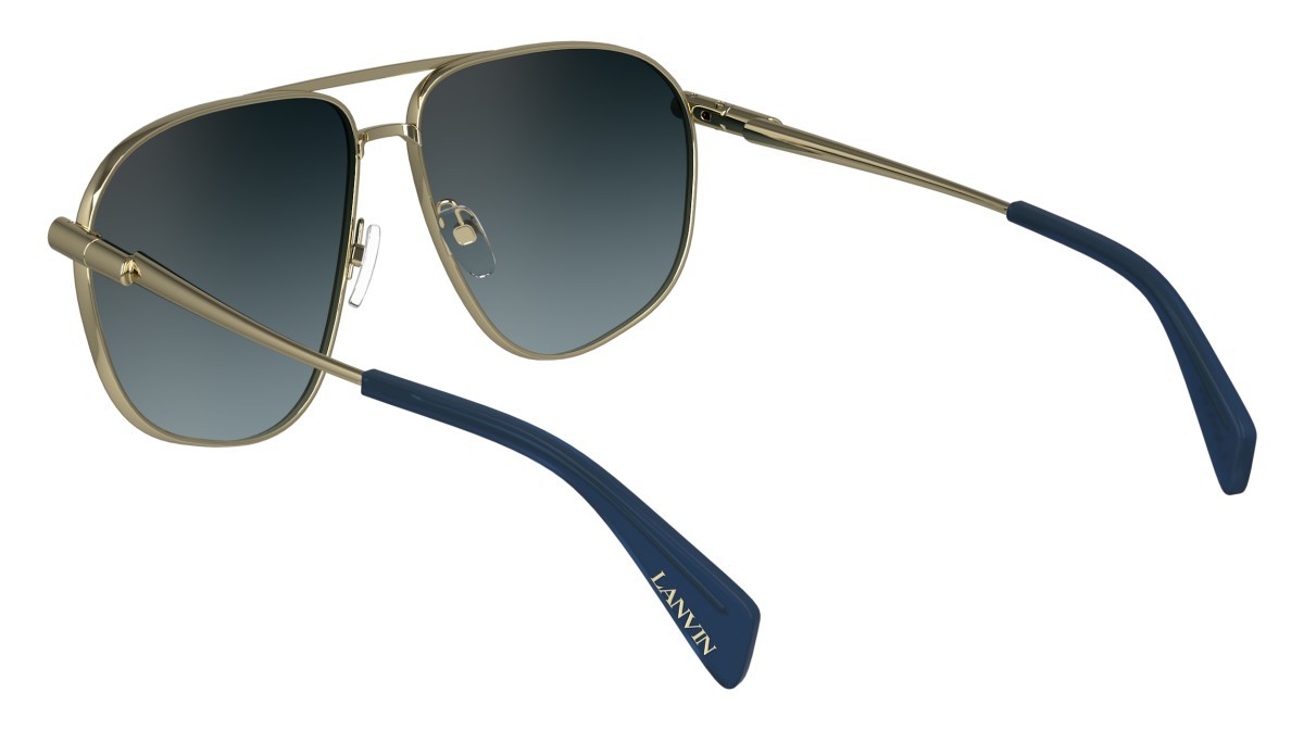Sonnenbrillen Lanvin LNV134S (721) farbe gold/gradient blue form aviator gläser gradient blue