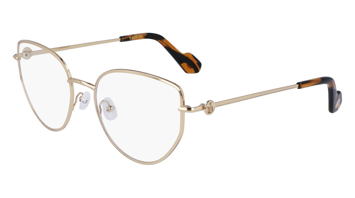 Brillen Lanvin LNV2120 (703) farbe yellow gold form cat-eye 