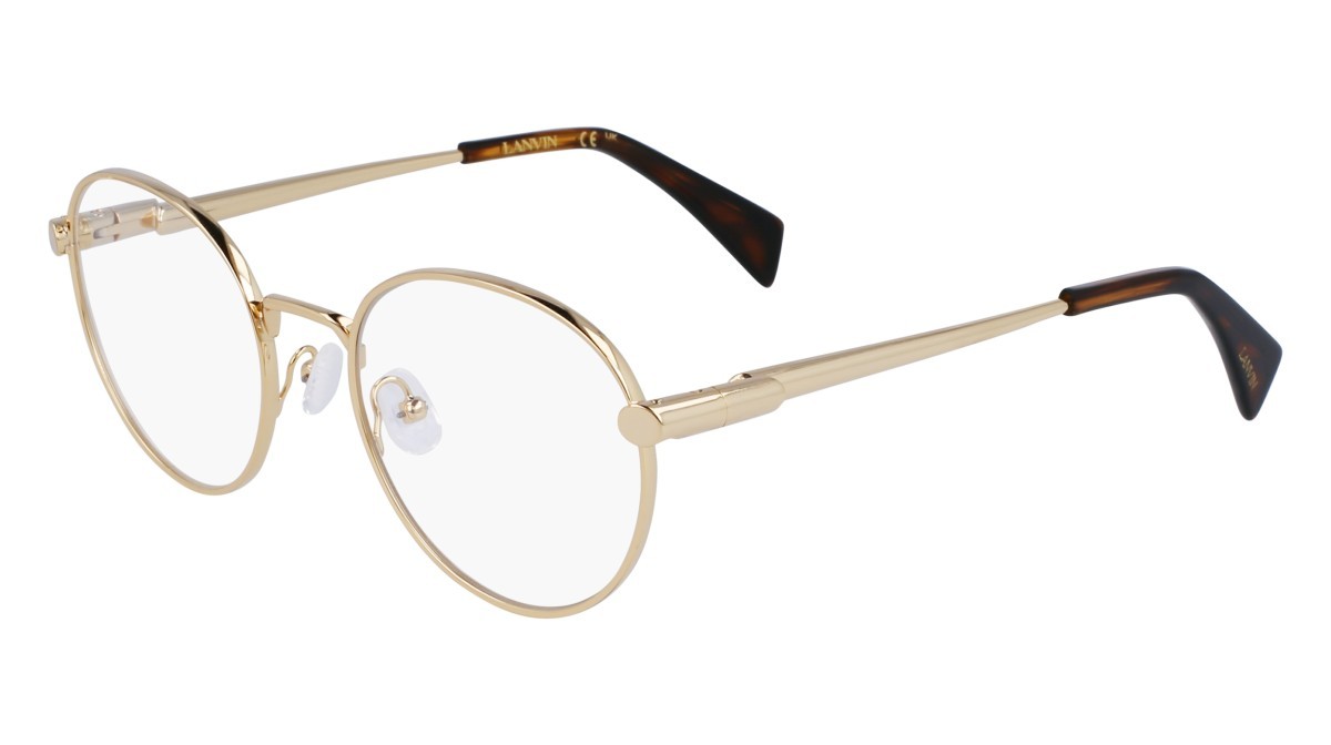 Brillen Lanvin LNV2124 (703) farbe yellow gold form rund 