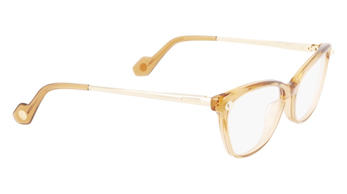 Brillen Lanvin LNV2621 (208) farbe caramel form cat-eye 