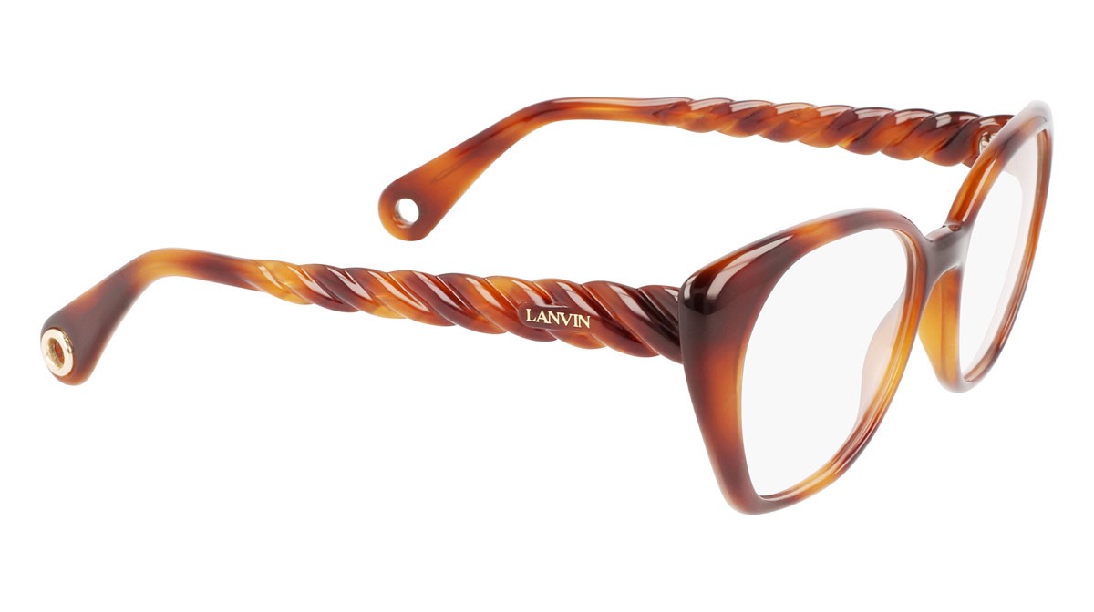 Brillen Lanvin LNV2624 (214) farbe havana form cat-eye 