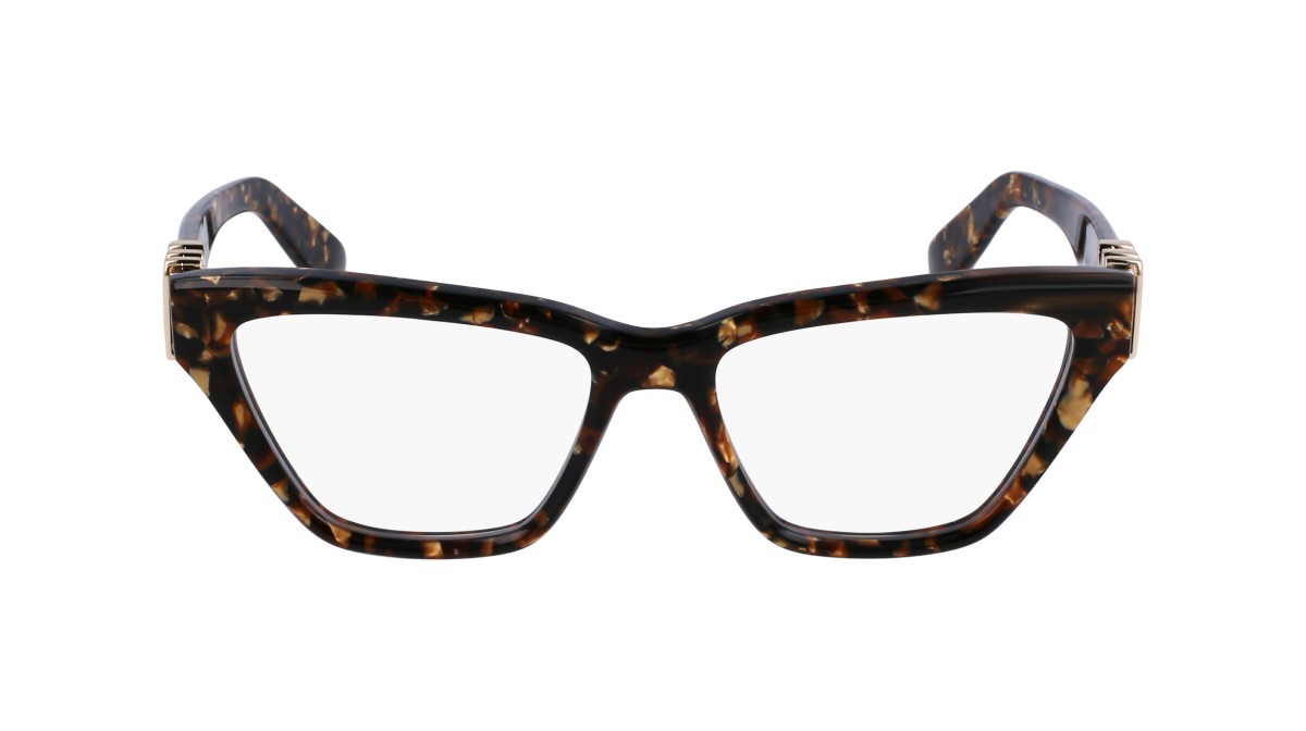 Brillen Lanvin LNV2645 (239) farbe textured brown gold form rechteckig 