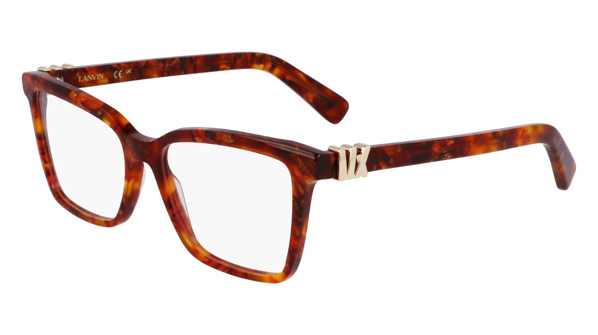 Brillen Lanvin LNV2647 (730) farbe amber tortoise form rechteckig 