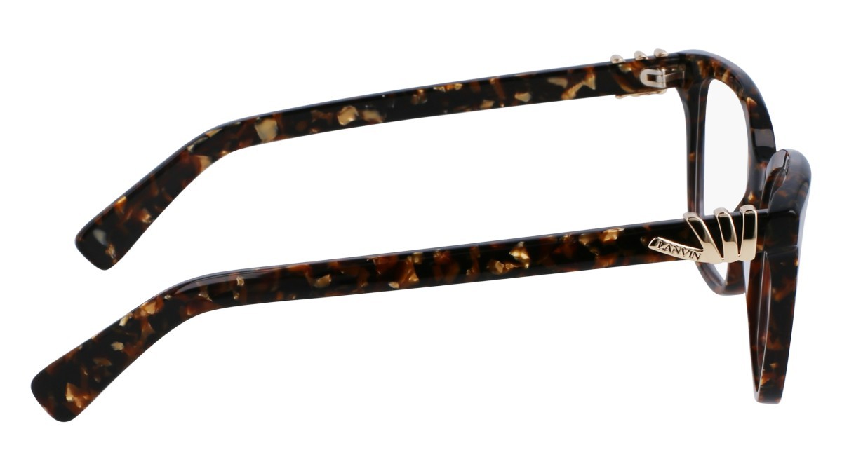 Brillen Lanvin LNV2648 (239) farbe textured brown gold form rechteckig 