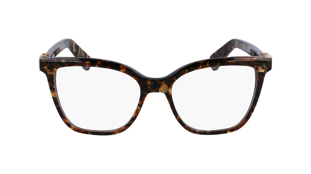 Brillen Lanvin LNV2648 (239) farbe textured brown gold form rechteckig 