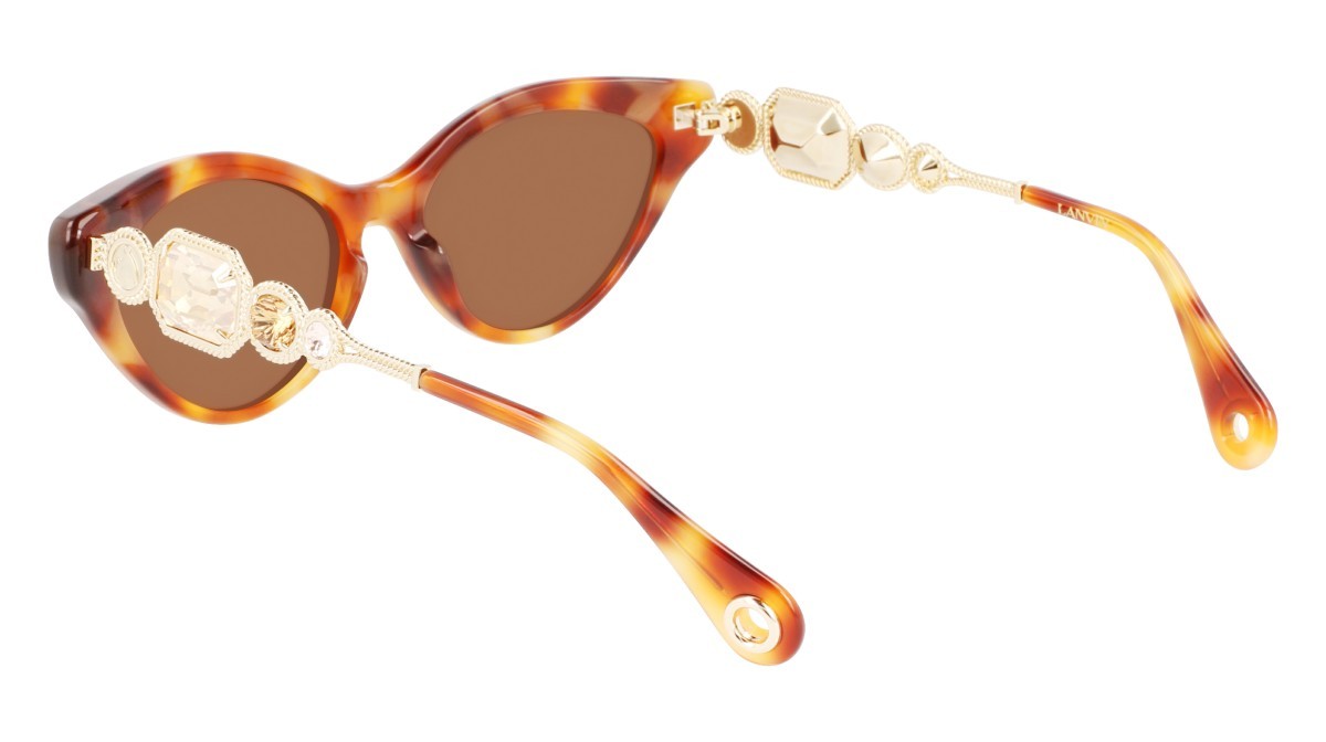 Sonnenbrillen Lanvin LNV631SR (217) farbe light havana form cat-eye 