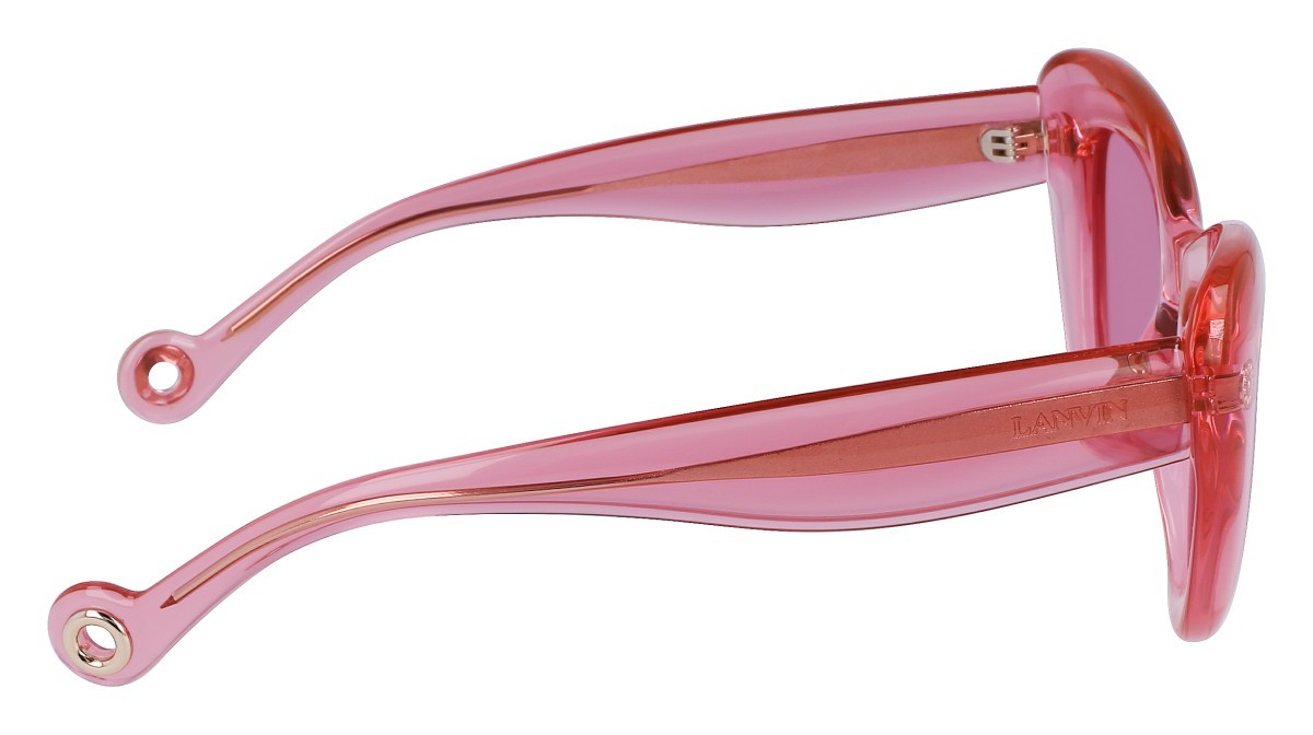 Sonnenbrillen Lanvin LNV640S (669) farbe pink form cat-eye gläser solid pink
