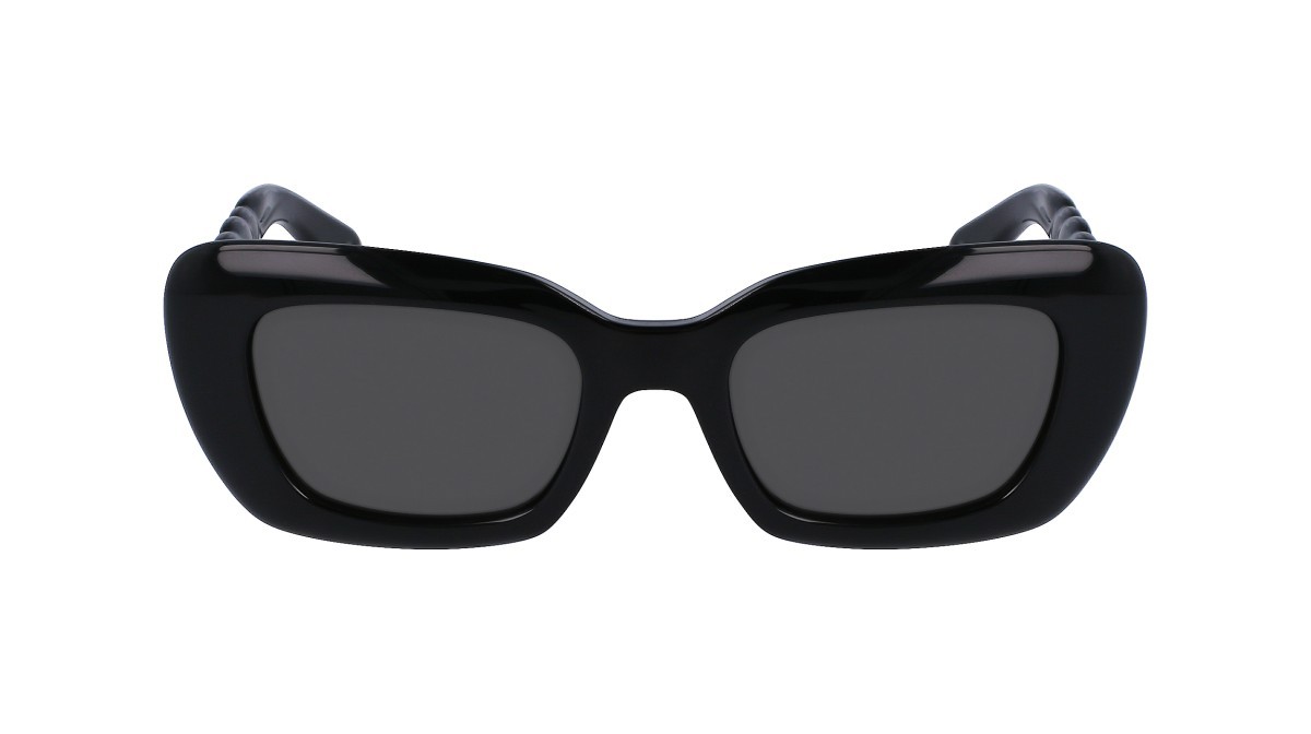 Sonnenbrillen Lanvin LNV646S (001) farbe black form rechteckig gläser solid grey
