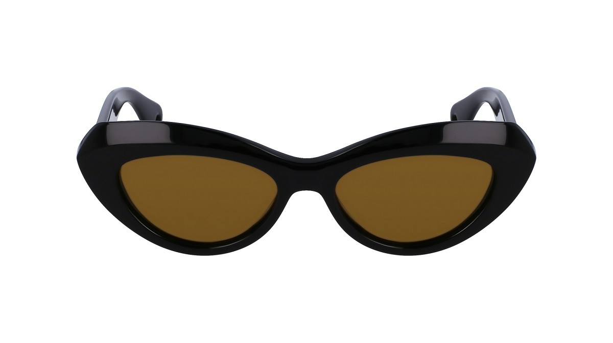 Sonnenbrillen Lanvin LNV648S (001) farbe black form cat-eye gläser solid khaki