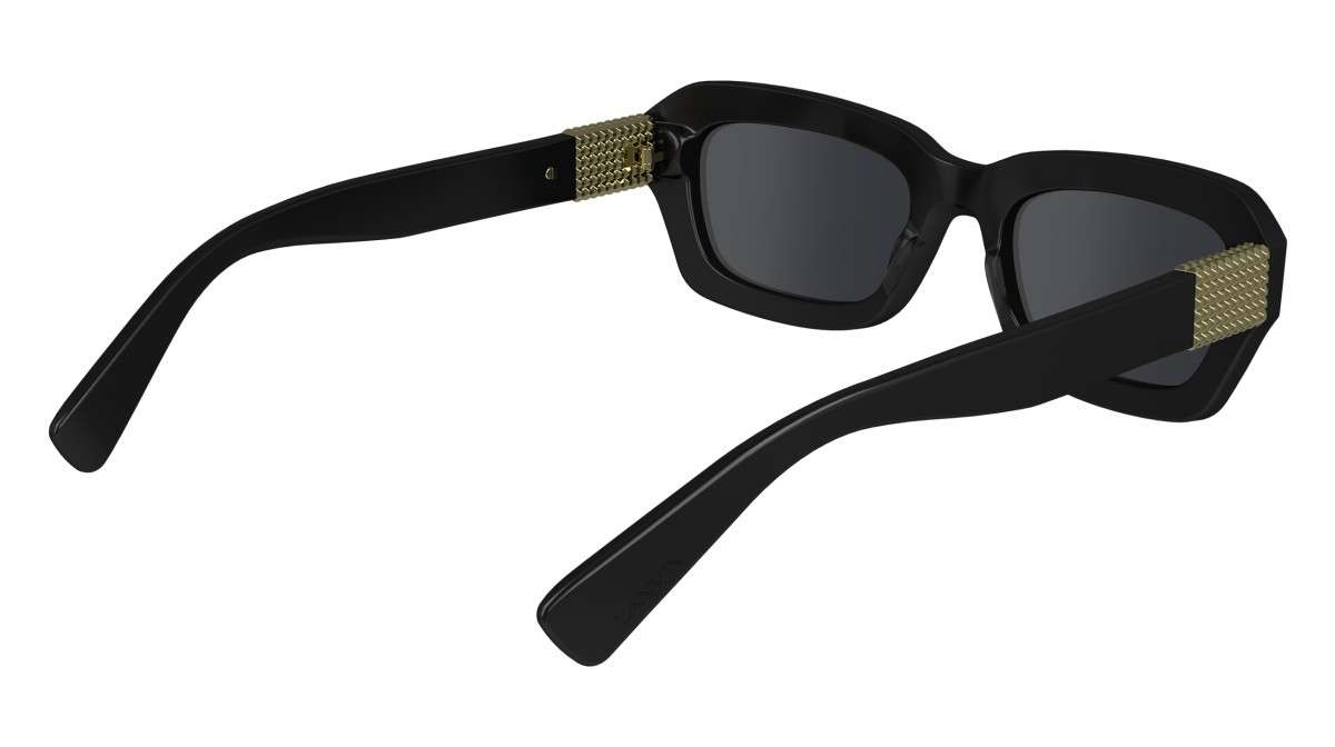 Sonnenbrillen Lanvin LNV667S (001) farbe black form rechteckig gläser solid grey