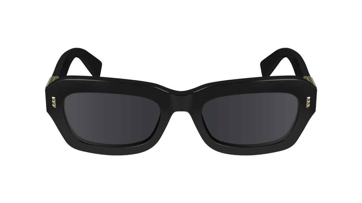 Sonnenbrillen Lanvin LNV667S (001) farbe black form rechteckig gläser solid grey