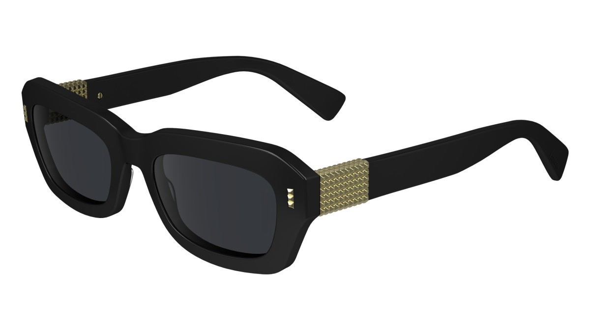 Sonnenbrillen Lanvin LNV667S (001) farbe black form rechteckig gläser solid grey