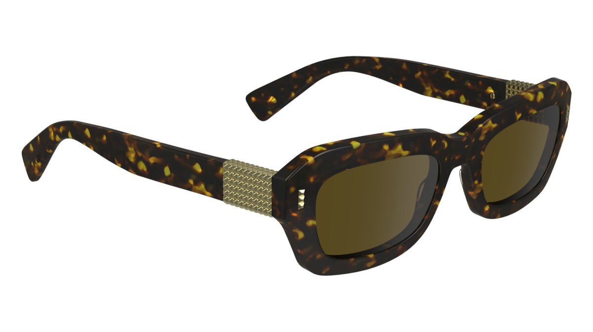 Sonnenbrillen Lanvin LNV667S (234) farbe dark tortoise form rechteckig gläser solid brown
