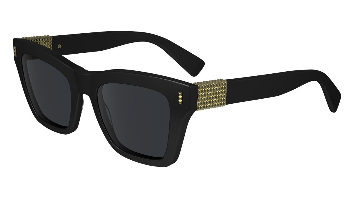 Sonnenbrillen Lanvin LNV668S (001) farbe black form rechteckig gläser solid grey