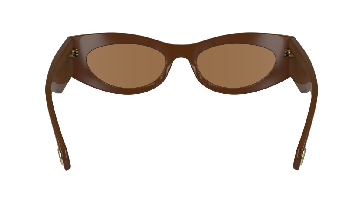 Sonnenbrillen Lanvin LNV669S (235) farbe opaline brown form cat-eye gläser solid light brown