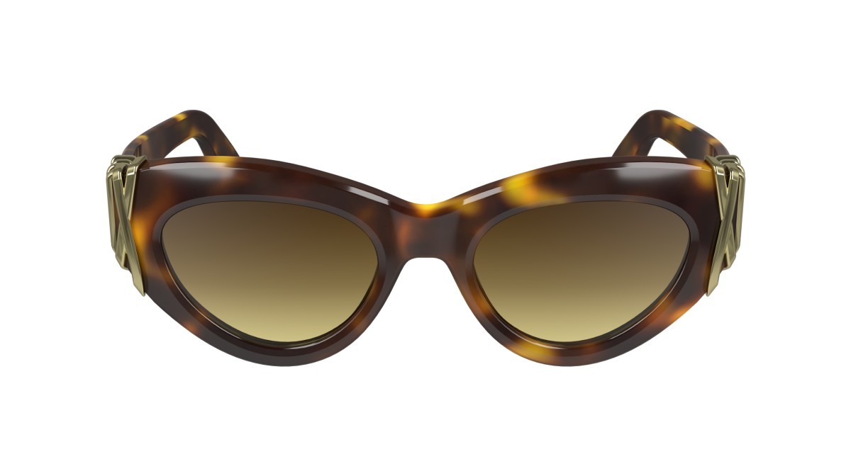 Sonnenbrillen Lanvin LNV671S (214) farbe tortoise form rechteckig gläser gradient brown/yellow