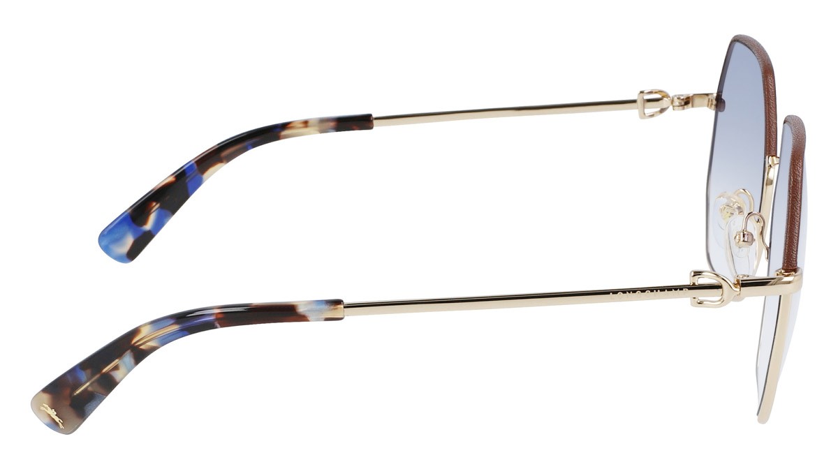 Sonnenbrillen Longchamp LO140SL (719) farbe gold/blue form rechteckig 