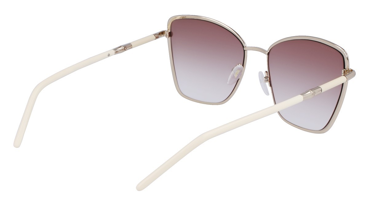 Occhiali da sole Longchamp LO167S (108) colore white/gradient brown forma farfalla lenti gradient brik