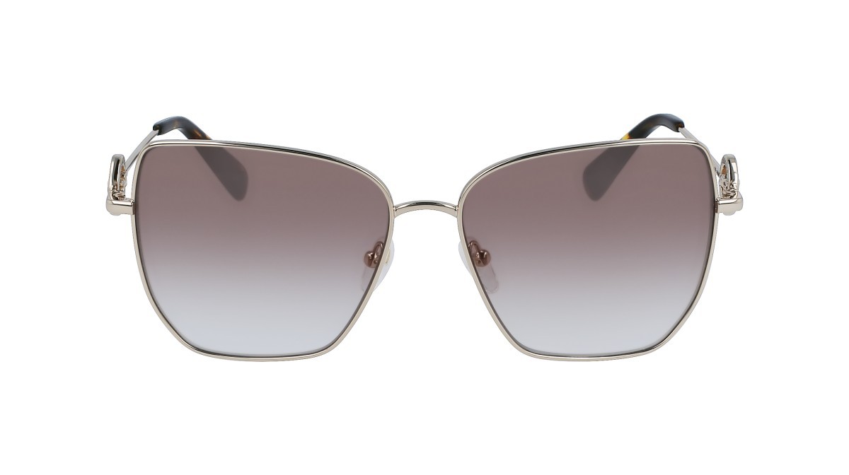 Sonnenbrillen Longchamp LO169S (724) farbe gold/gradient brown azure form rechteckig gläser gradient brown azure