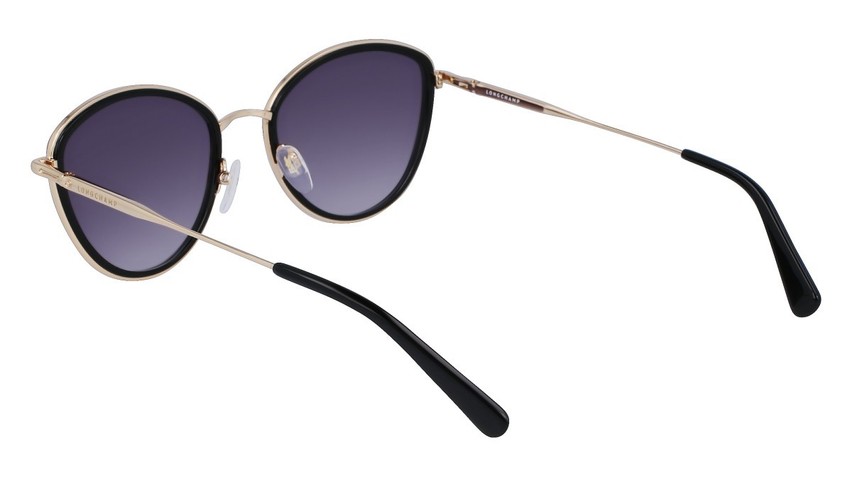 Sonnenbrillen Longchamp LO170S (728) farbe gold/black form cat-eye gläser gradient smoke