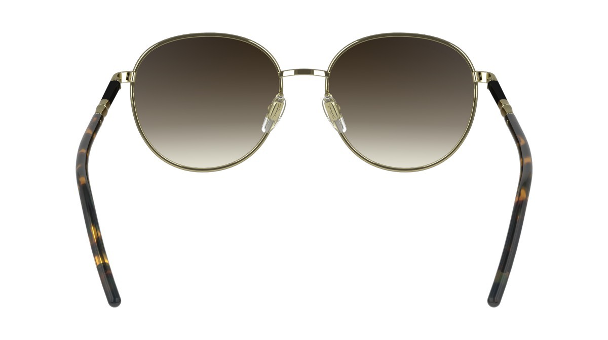 Sonnenbrillen Longchamp LO171S (728) farbe gold/black form rund gläser gradient brown