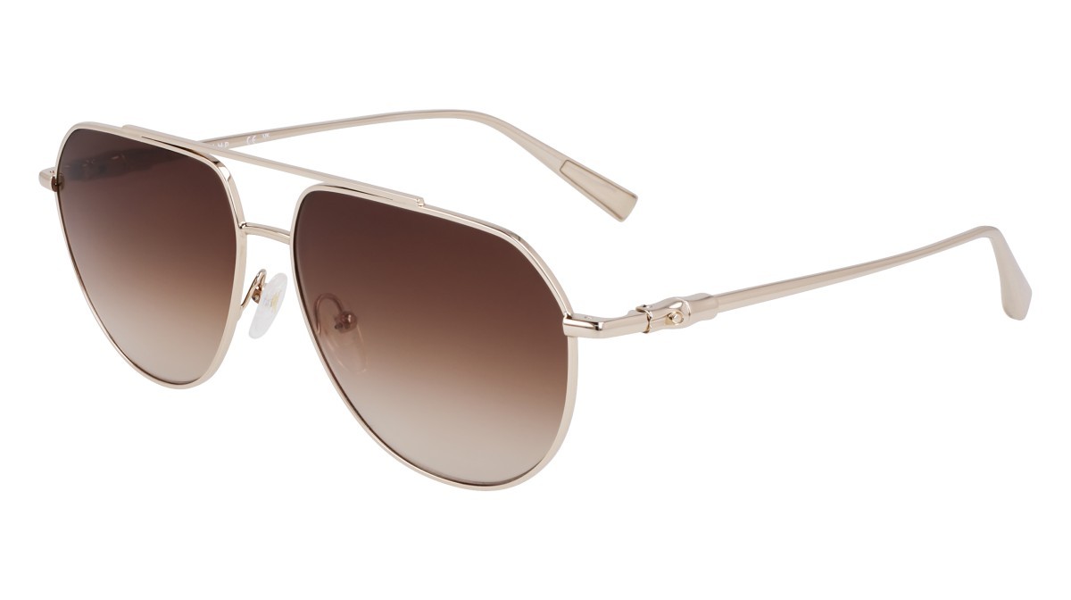 Sonnenbrillen Longchamp LO174S (727) farbe gold/gradient brown form aviator gläser gradient brown