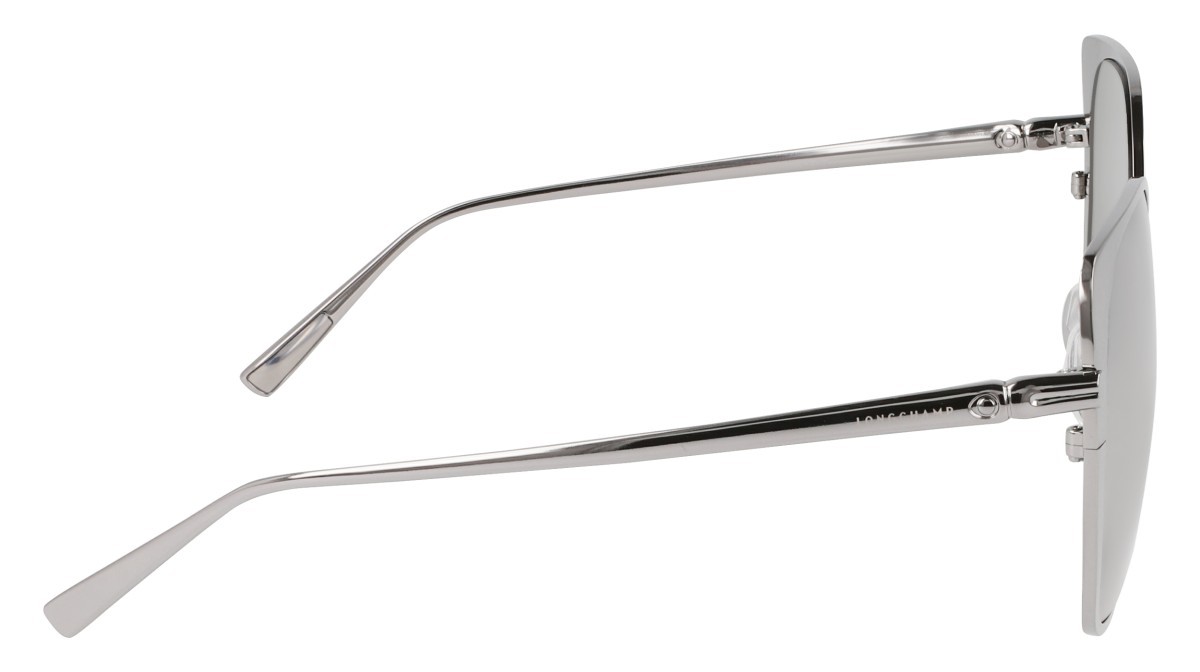 Sonnenbrillen Longchamp LO175S (040) farbe silver form rechteckig gläser smtruee - white silver mirror
