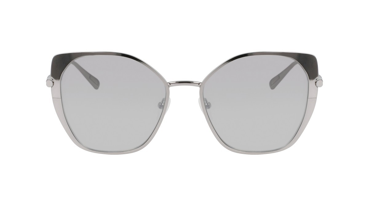 Sonnenbrillen Longchamp LO175S (040) farbe silver form rechteckig gläser smtruee - white silver mirror