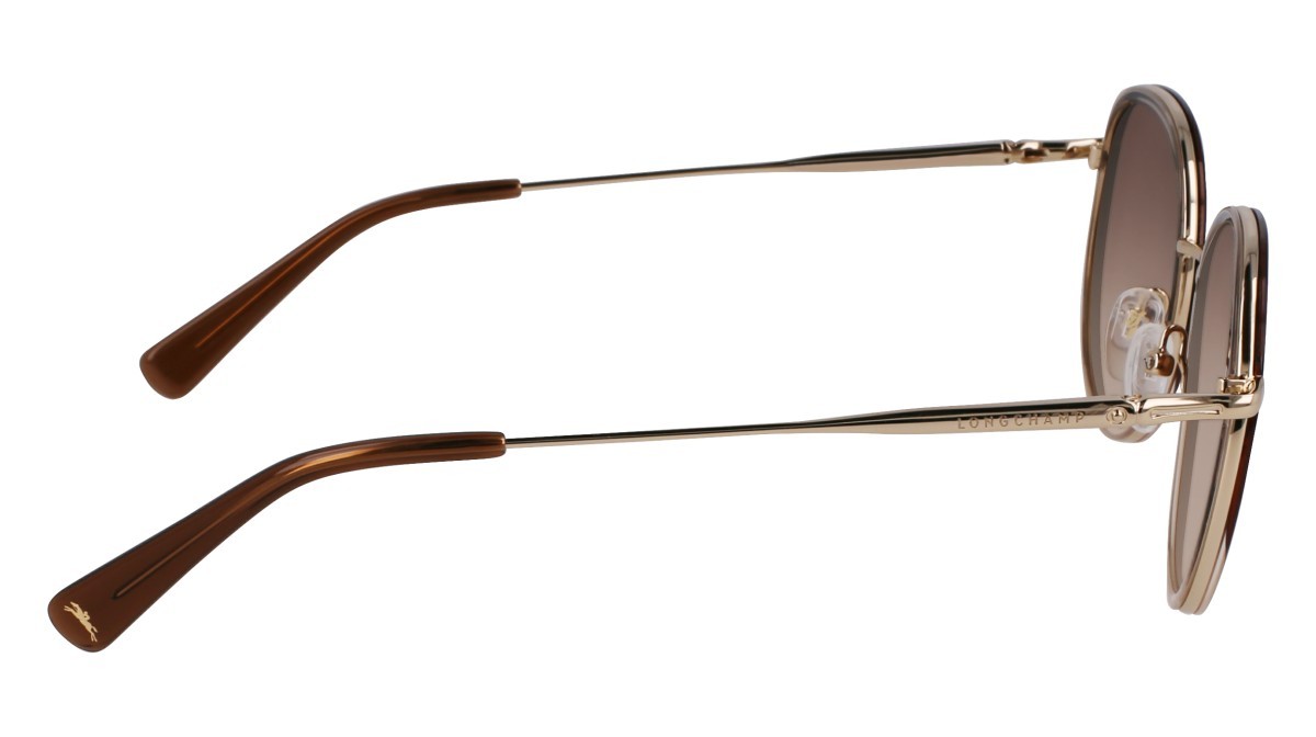 Occhiali da sole Longchamp LO176S (727) colore gold/gradient brown forma rotondo lenti gradient brown