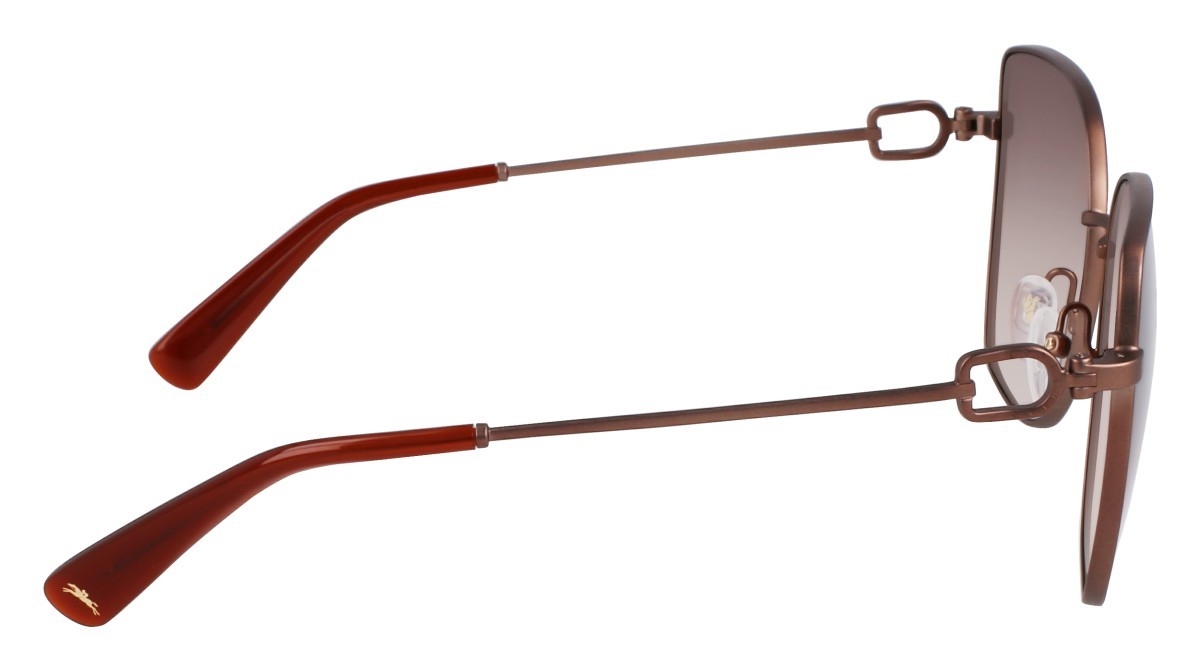 Occhiali da sole Longchamp LO177S (206) colore brown/gradient brown forma farfalla lenti brown gradient