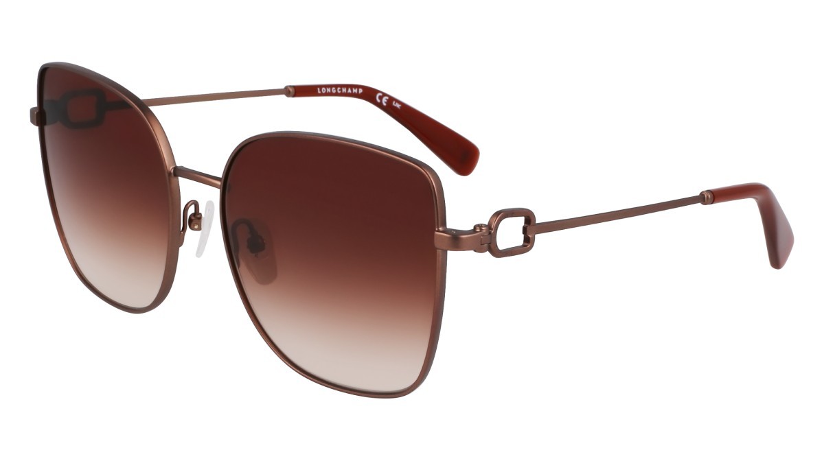 Occhiali da sole Longchamp LO177S (206) colore brown/gradient brown forma farfalla lenti brown gradient