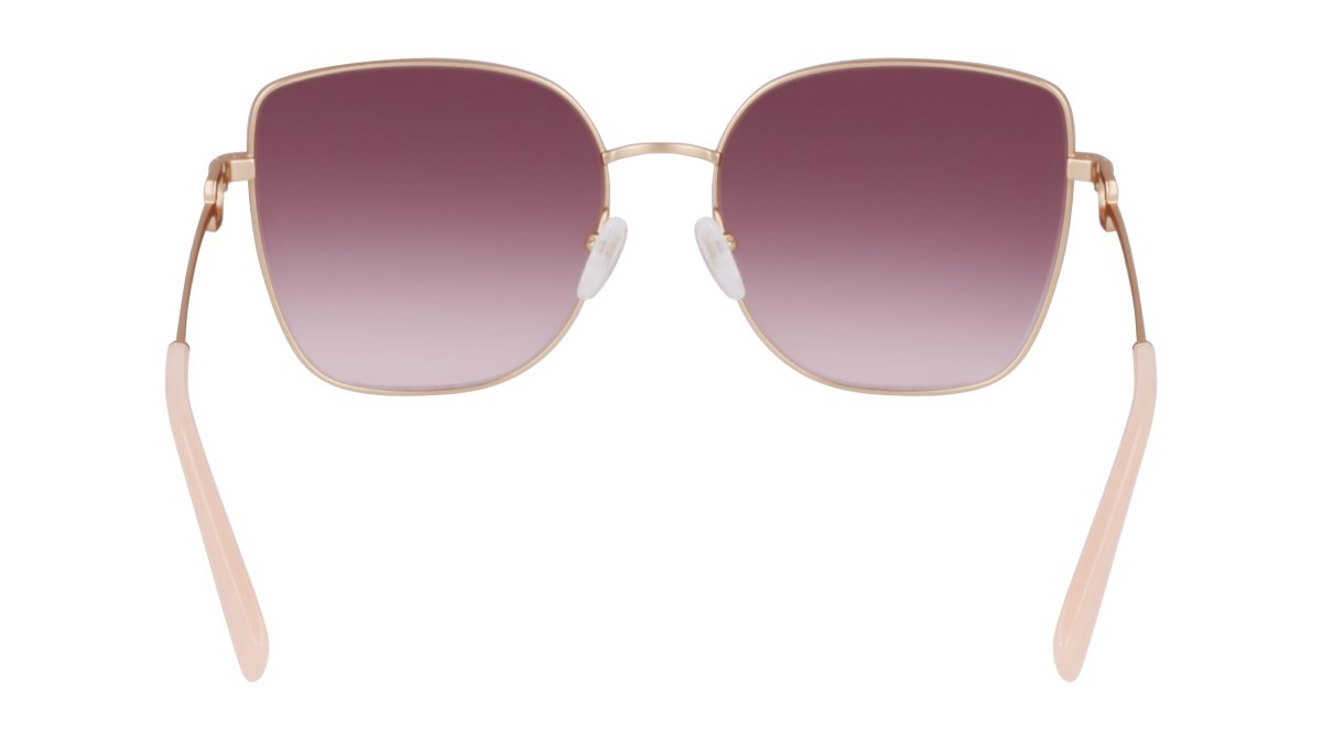 Occhiali da sole Longchamp LO177S (773) colore rose gold/gradient brown forma farfalla lenti gradient brown