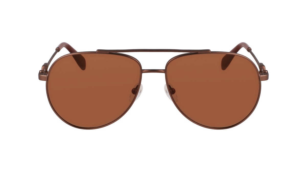 Occhiali da sole Longchamp LO178S (200) colore brown forma aviator lenti solid brown