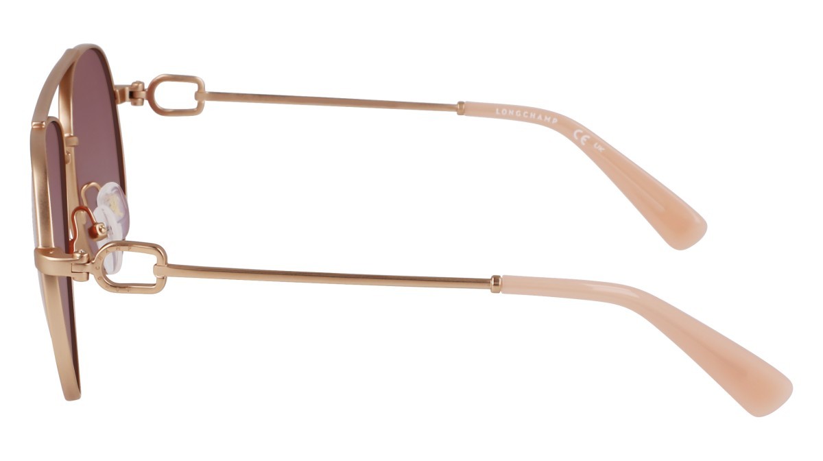 Sunglasses Longchamp LO178S (772) color rose gold/wine shape aviator lenses solid purple