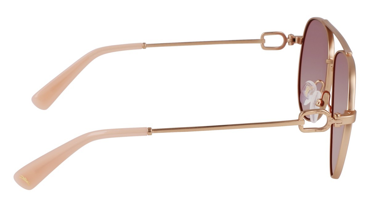 Sonnenbrillen Longchamp LO178S N (772) farbe rose gold/wine form aviator 