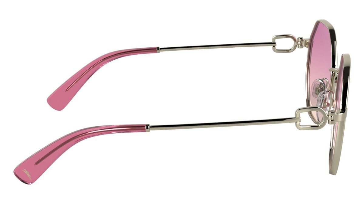 Sunglasses Longchamp LO179S N (718) color gold/gradient pink shape round 