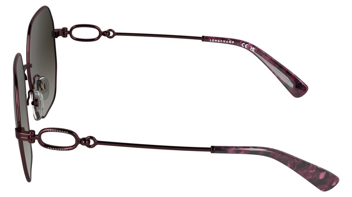 Sunglasses Longchamp LO187S (601) color burgundy shape square lenses brown gradient
