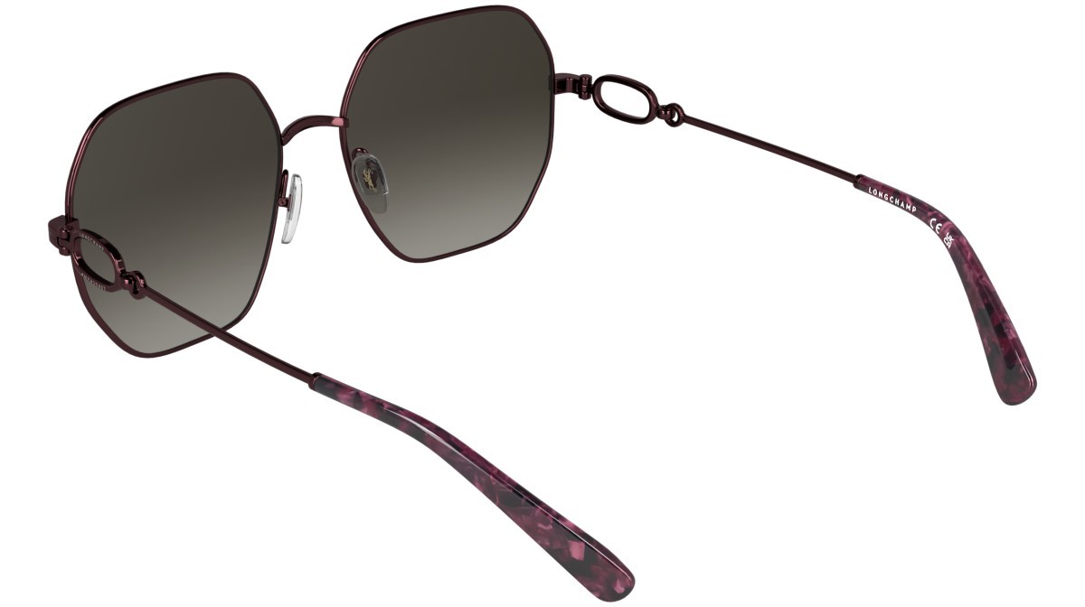 Sunglasses Longchamp LO187S (601) color burgundy shape square lenses brown gradient