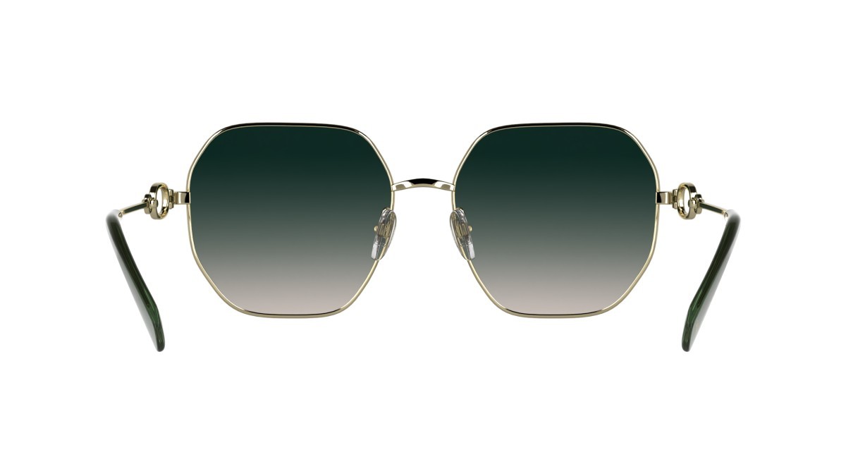 Occhiali da sole Longchamp LO187S (725) colore gold/gradient green rose forma quadrato lenti gradient green rose