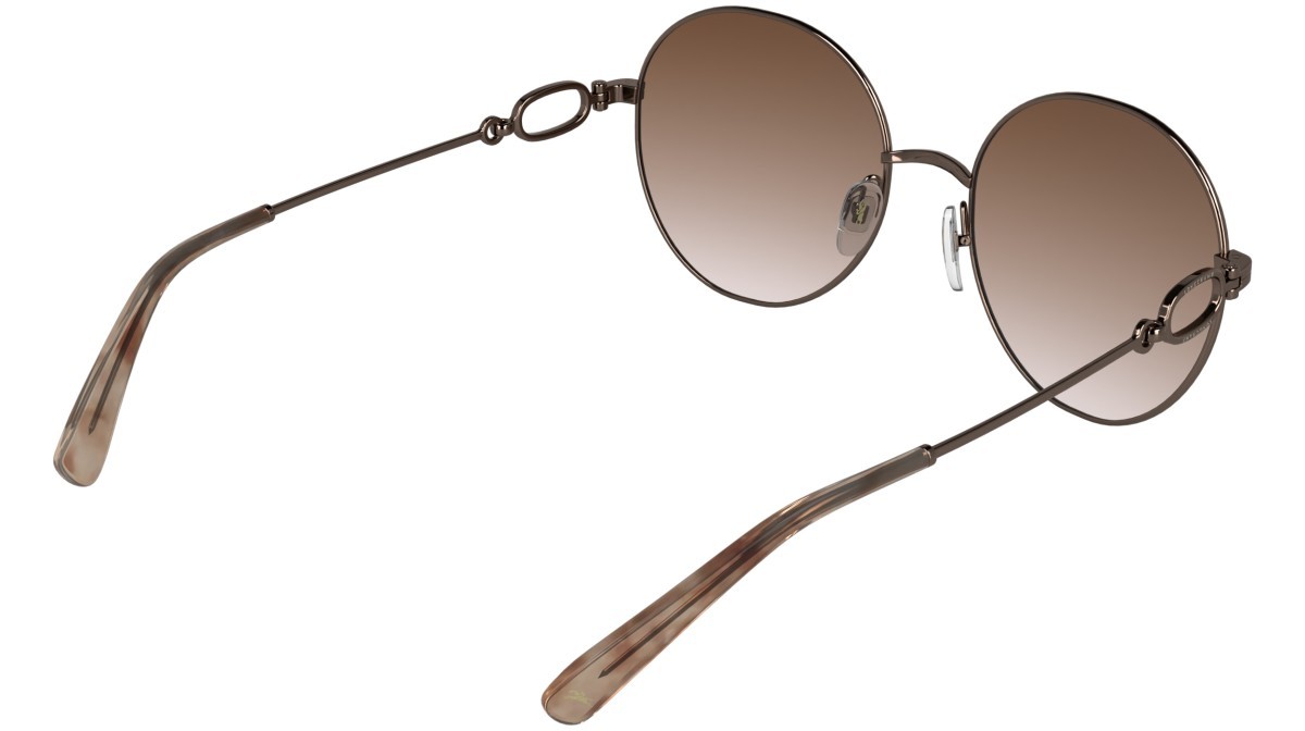 Sunglasses Longchamp LO188S (773) color antique rose/gradient brick shape round lenses gradient brick