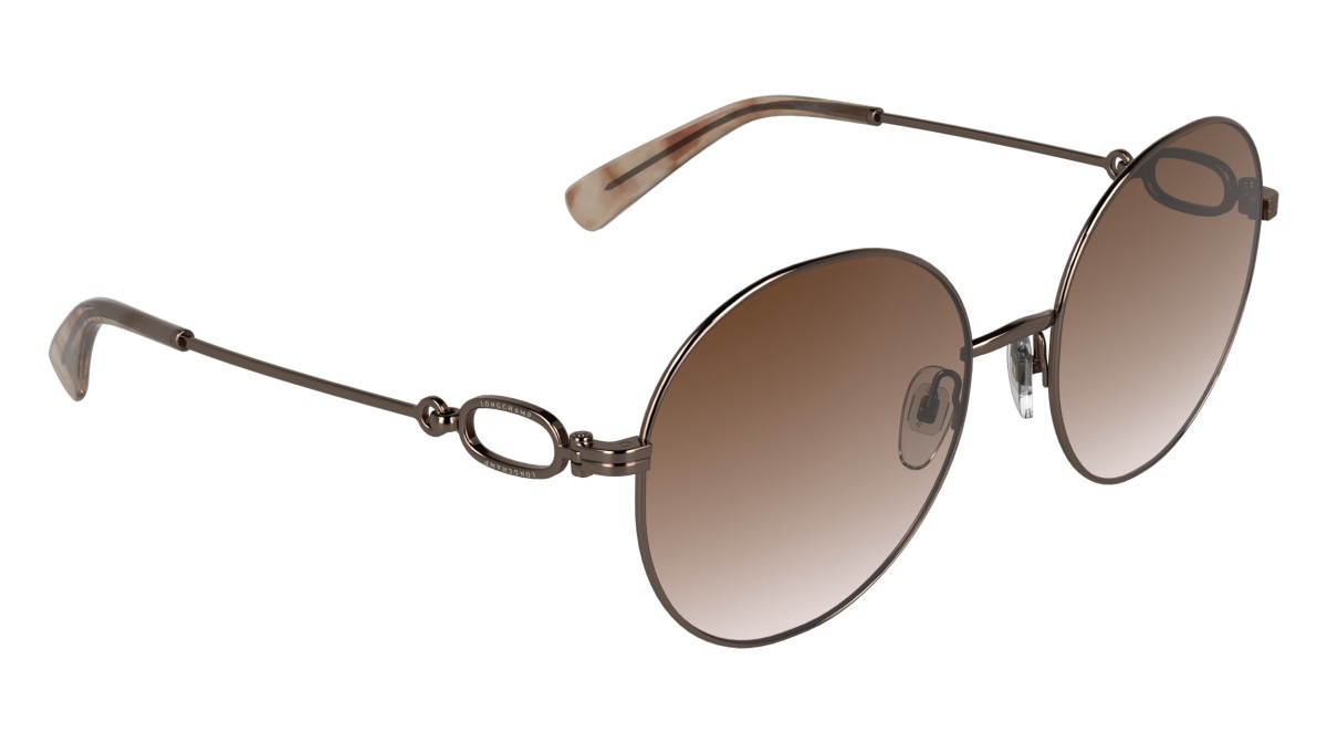 Sunglasses Longchamp LO188S (773) color antique rose/gradient brick shape round lenses gradient brick