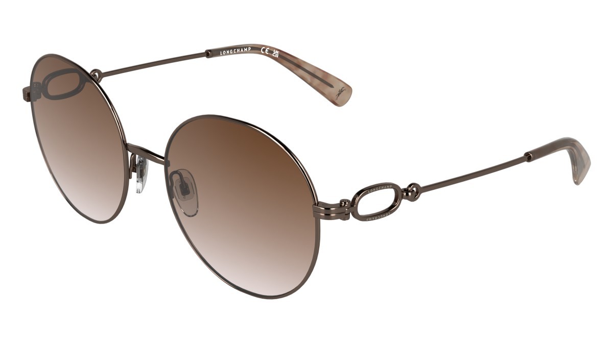 Sunglasses Longchamp LO188S (773) color antique rose/gradient brick shape round lenses gradient brick
