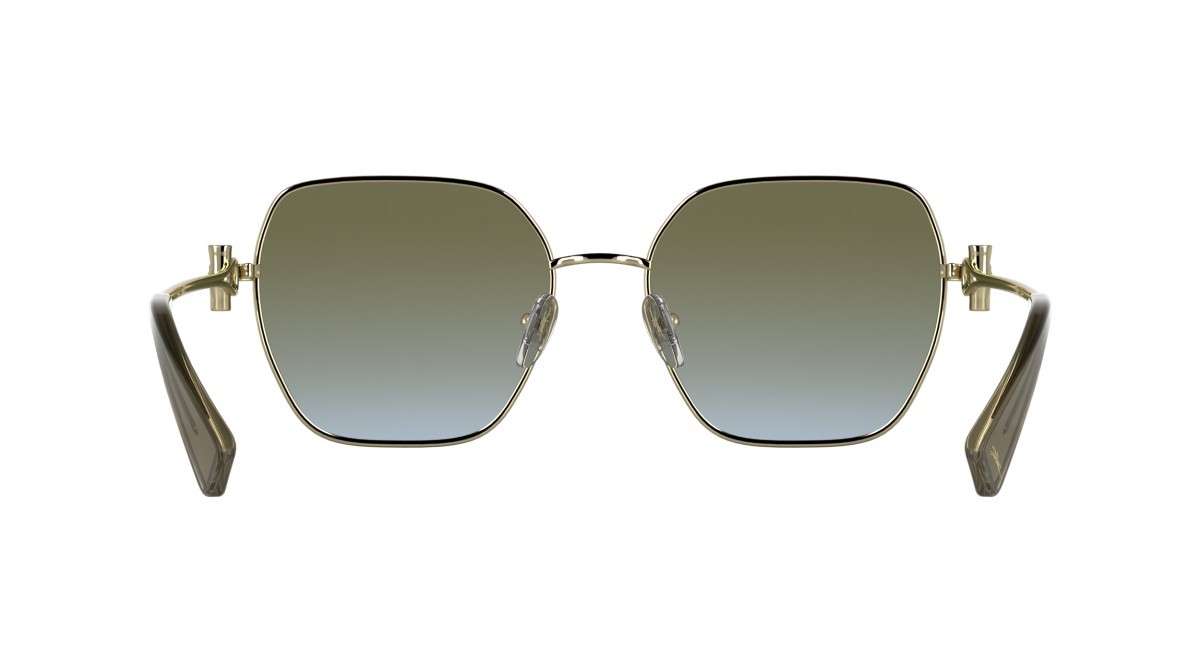 Occhiali da sole Longchamp LO190S (708) colore gold/gradient khaki forma rettangolare lenti double gradient khaki grey
