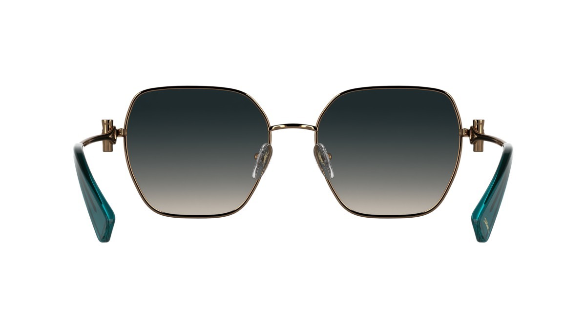Occhiali da sole Longchamp LO190S (734) colore amber gold/gradient smoke forma rettangolare lenti gradient grey