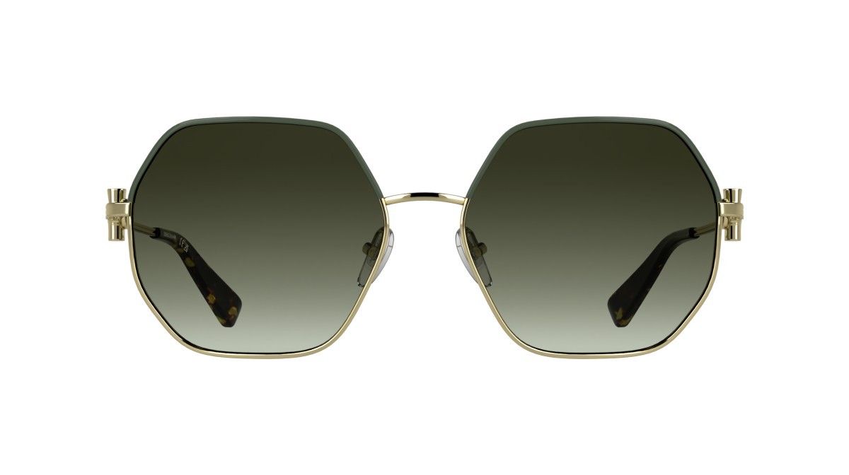 Sunglasses Longchamp LO191S (708) color gold/gradient khaki shape square lenses gradient khaki