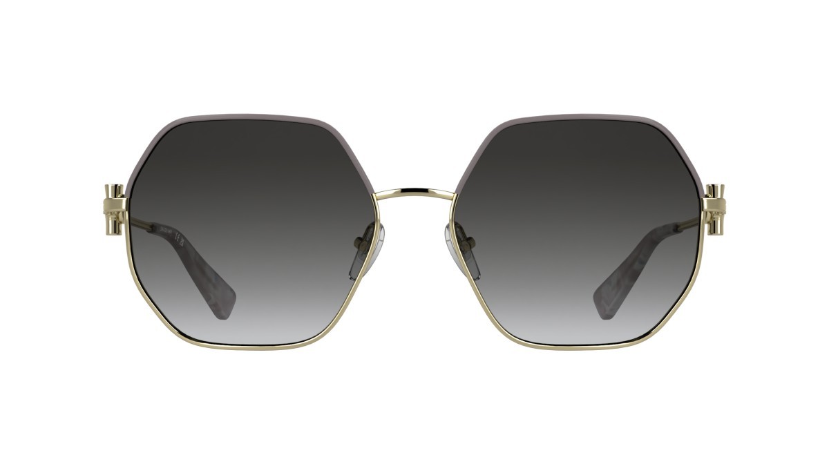 Occhiali da sole Longchamp LO191S (723) colore gold/gradient smoke forma quadrato lenti gradient smoke lilac