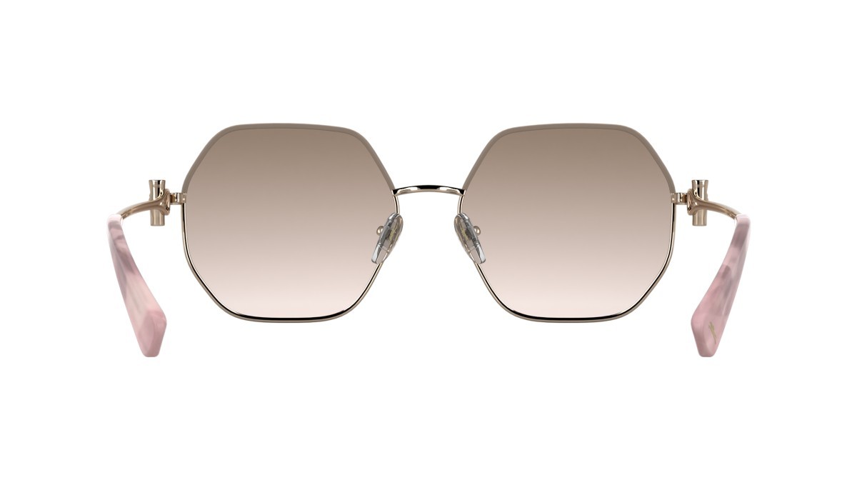 Sunglasses Longchamp LO191S (774) color rose gold/gradient rose shape square lenses gradient brown rose
