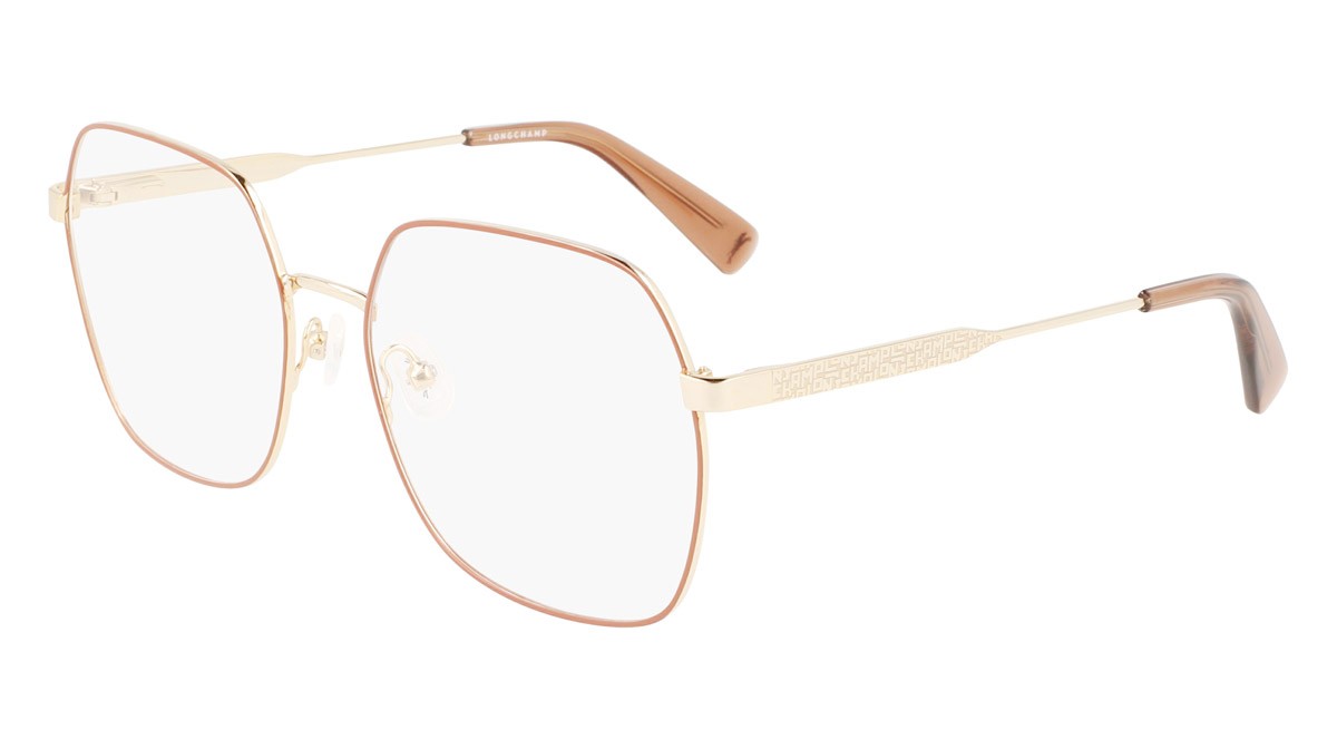 Brillen Longchamp LO2148 (727) farbe gold/brown form quadratisch 