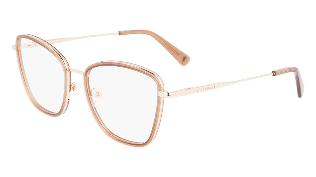 Eyeglasses Longchamp LO2150 N (201) color brown shape butterfly 