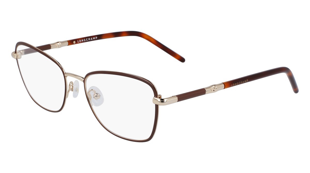 Brillen Longchamp LO2155 (727) farbe gold/brown form rechteckig 